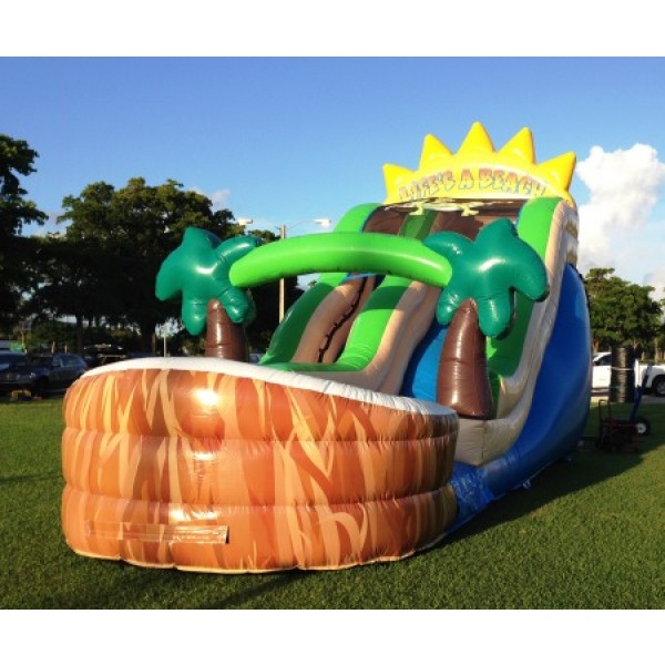 Tropical Water Slide Rentals Inflatable Water Slide Rental