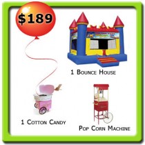 1 Bounce House - 2 Food Machines 