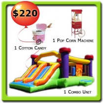 1 Combo Bounce House - 2 Food Machines