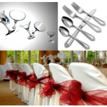 Silverware and Glasses Rentals