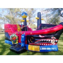 Inflatable Pirate Ship Bounce House