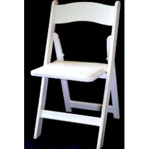 Resin White Folding Chairs Rental
