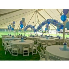 Party Rental Blue & White Decoration