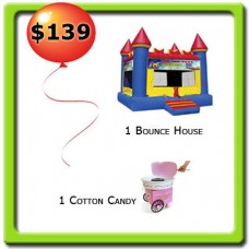 1 Bounce House Rental and 1 Foot Machine Rental