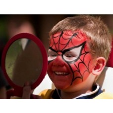 Spiderman Face Painting