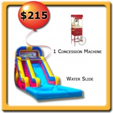 1 Water Slide - 1 Food Machine